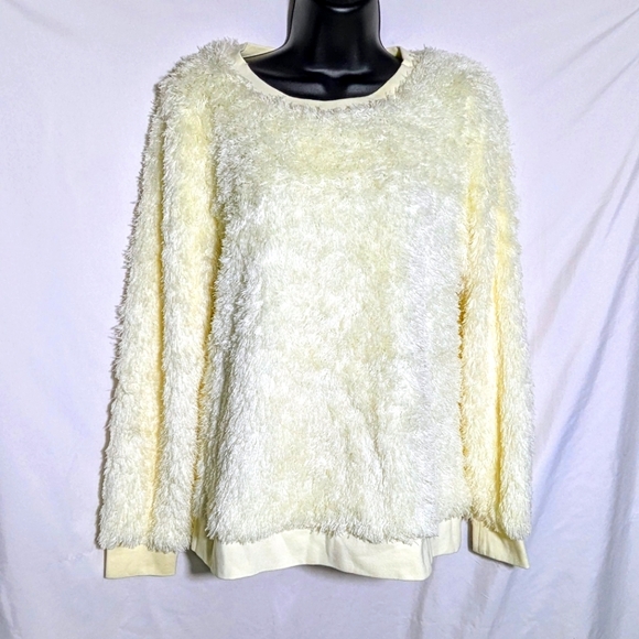 NWT SAIL To SABLE Fuzzy Crewneck Sweater/Sweatshirt,‎ Soft, Feminine, Sz M - Picture 1 of 9